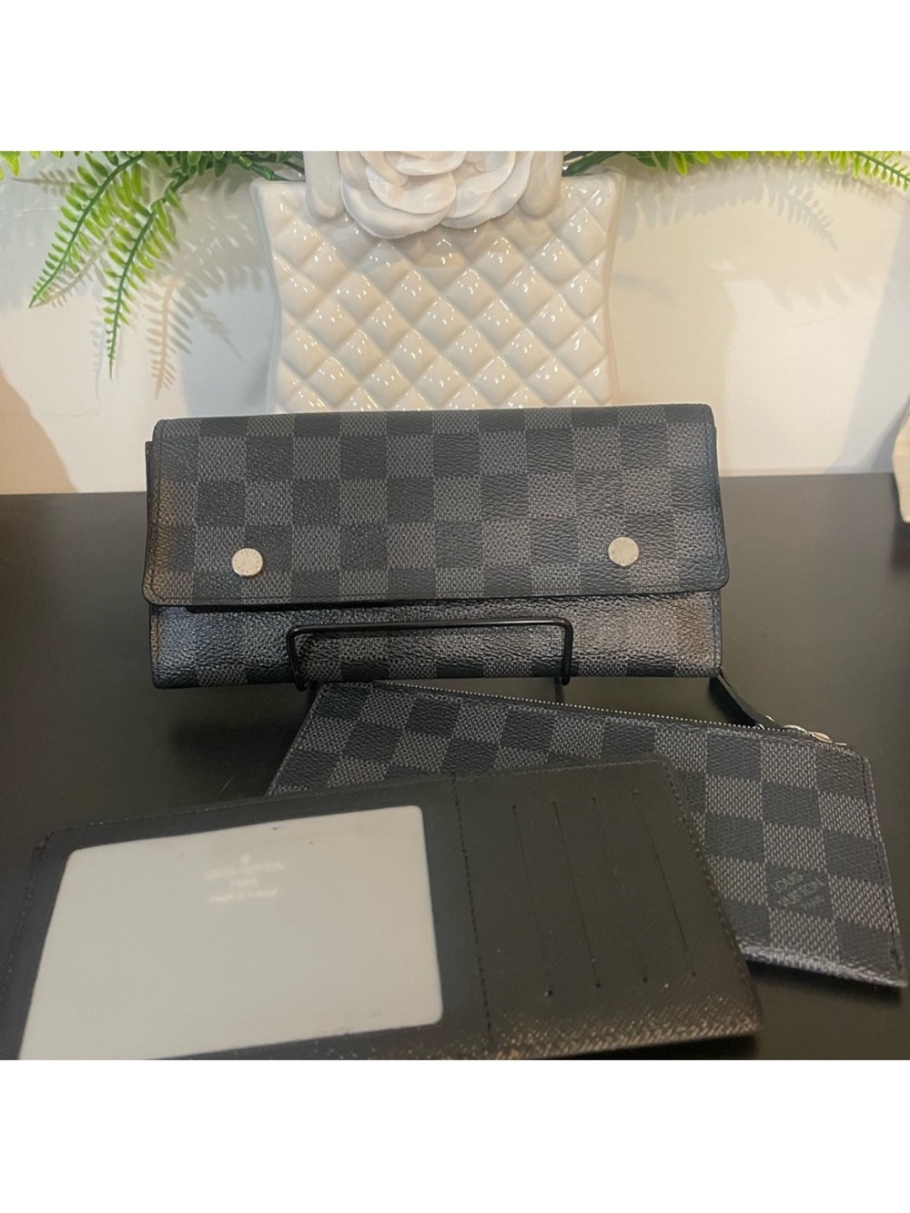 Louis Vuitton Damier Graphite Portefeuille Modulable 3-Piece Wallet